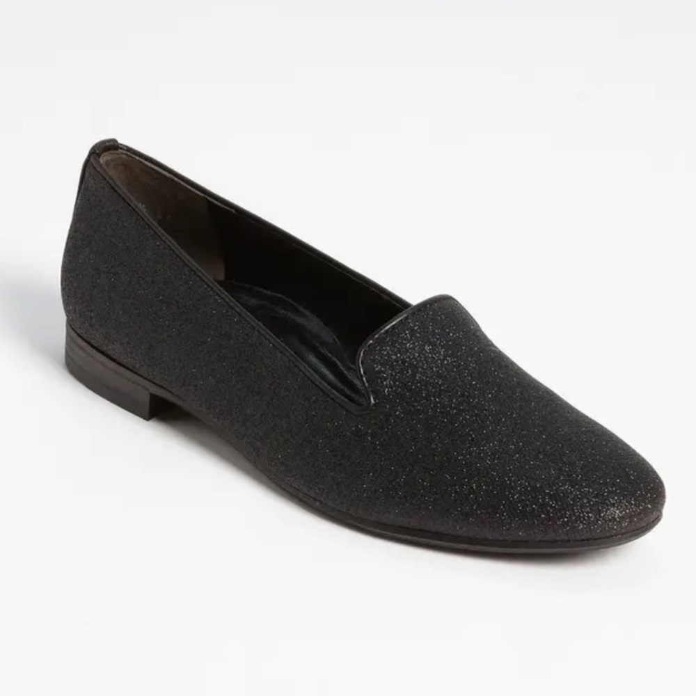 Paul Green Panache Slip On Flat in Shimmer Black Size 9.5‎